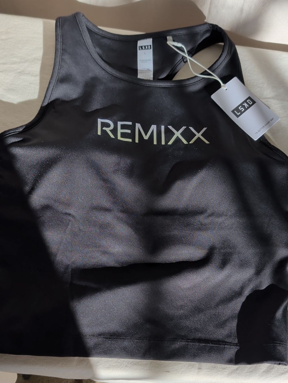 REMIX Women’s Black High-Neck Sports Bra  Street And Athletic Wear